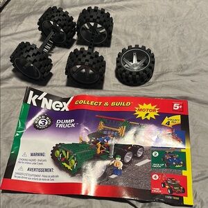 5 K’nex large wheels and Dump Truck Building Set‎ instruction booklet